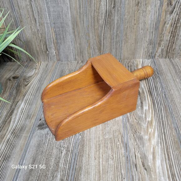 Vintage Other - Vintage Wood Grain Scoop, Farmhouse Kitchen Decor